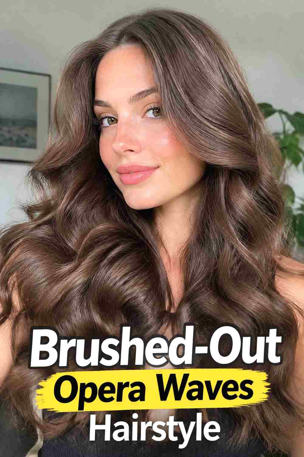 11. Brushed Out Opera Waves Hairstyle
