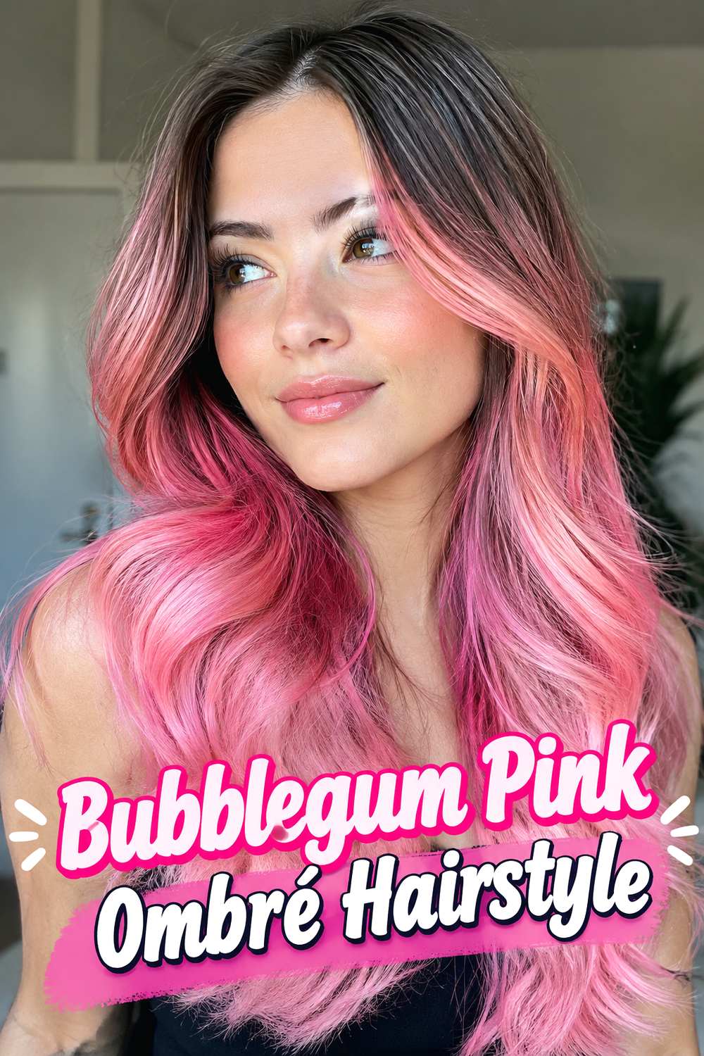 Bubblegum Pink Ombré Hairstyle