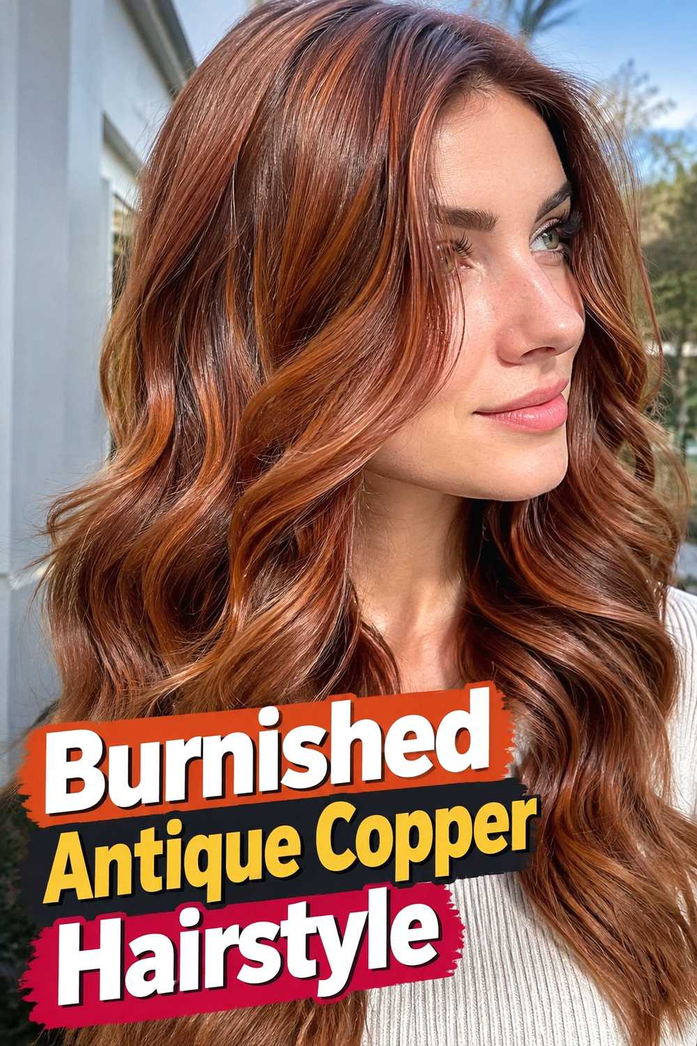 2. Burnished Antique Copper Hairstyle
