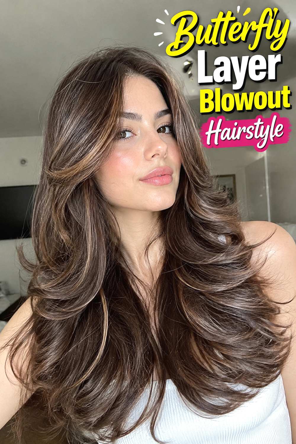 Butterfly Layer Blowout Hairstyle