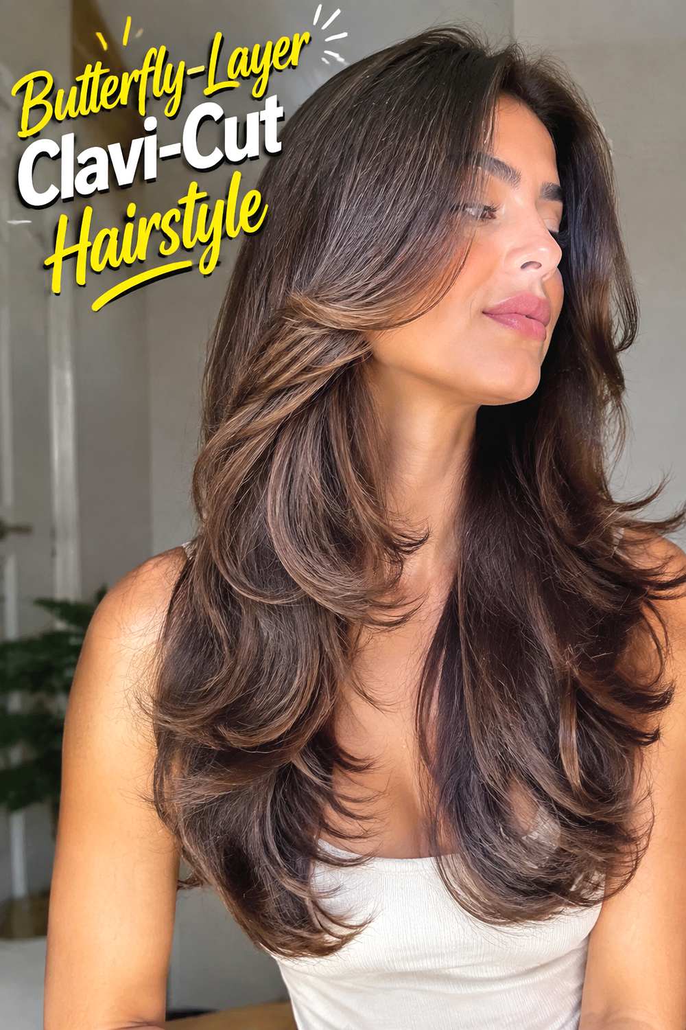 Butterfly-Layer Clavi-Cut Hairstyle