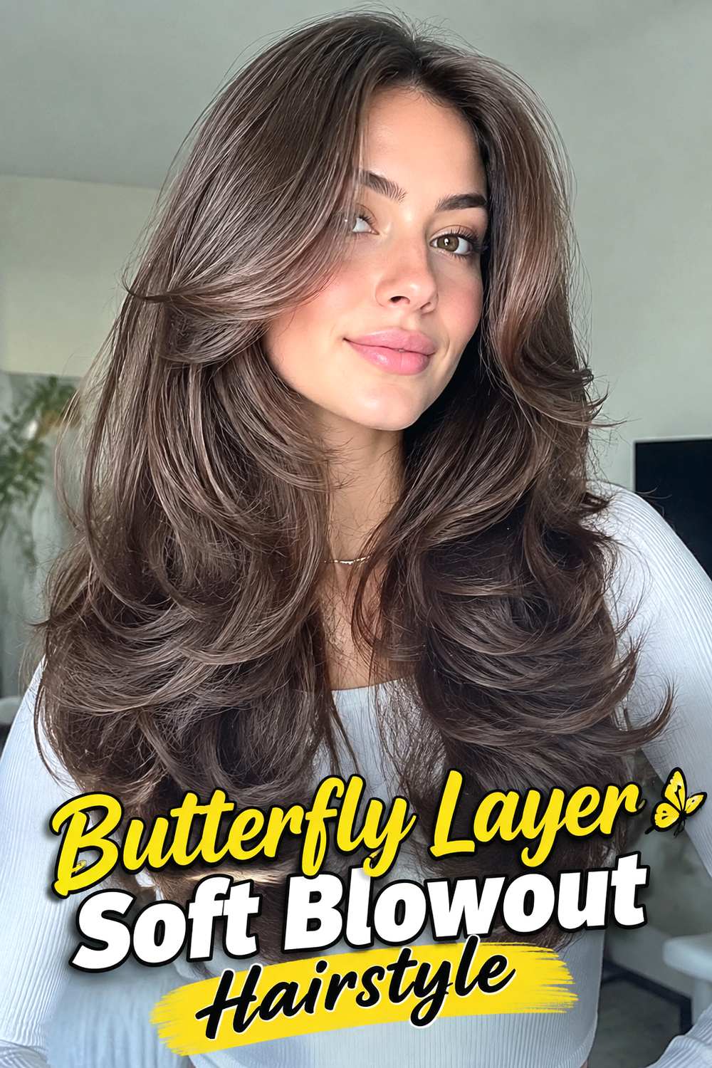 Butterfly Layer Soft Blowout Hairstyle