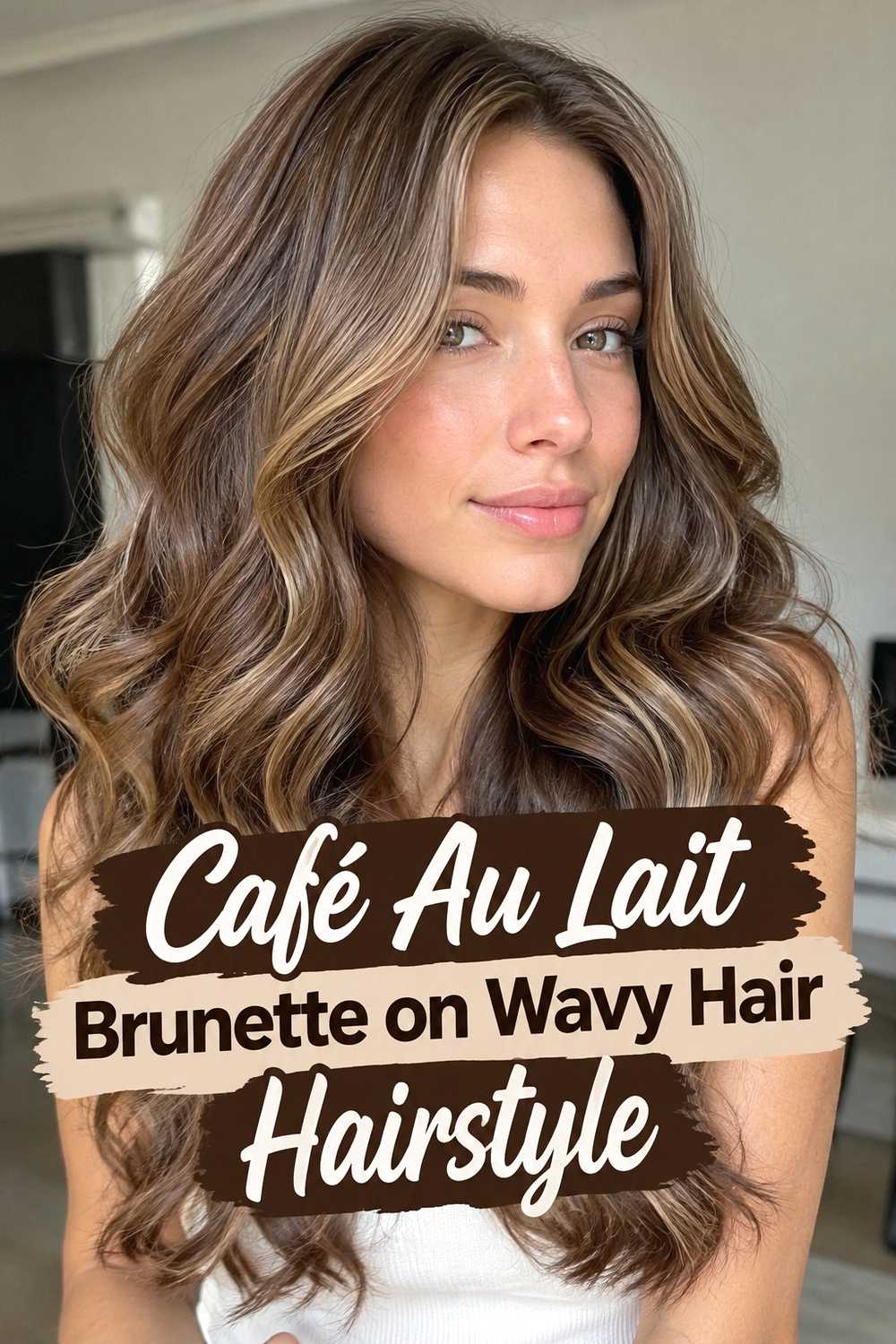 11. Cafe Au Lait Brunette On Wavy Hair Hairstyle
