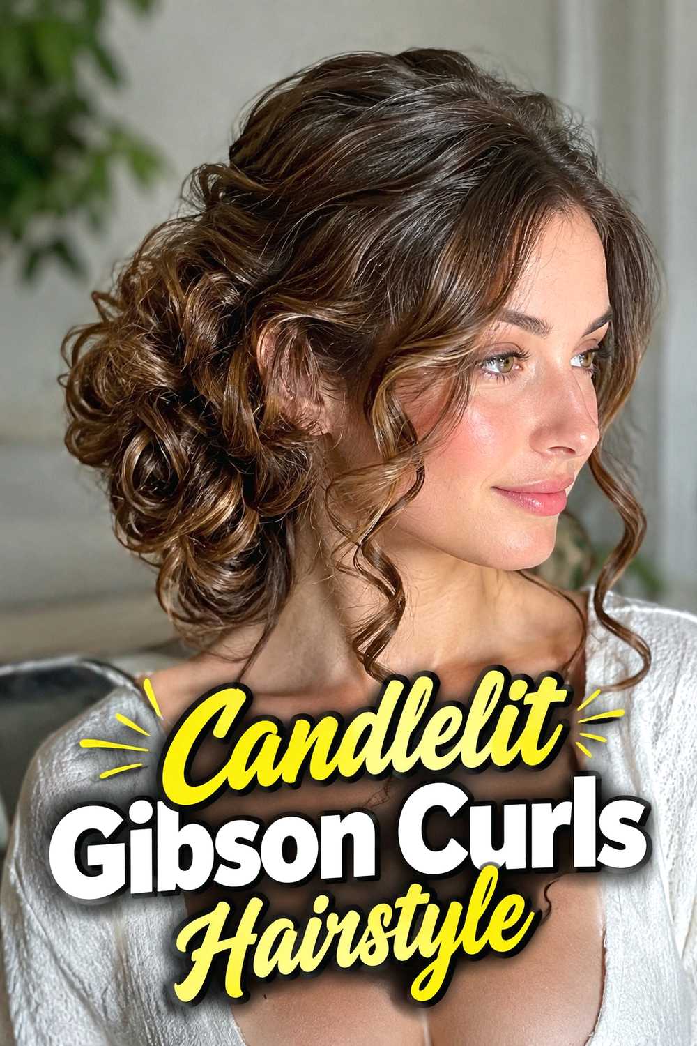 2. Candlelit Gibson Curls Hairstyle