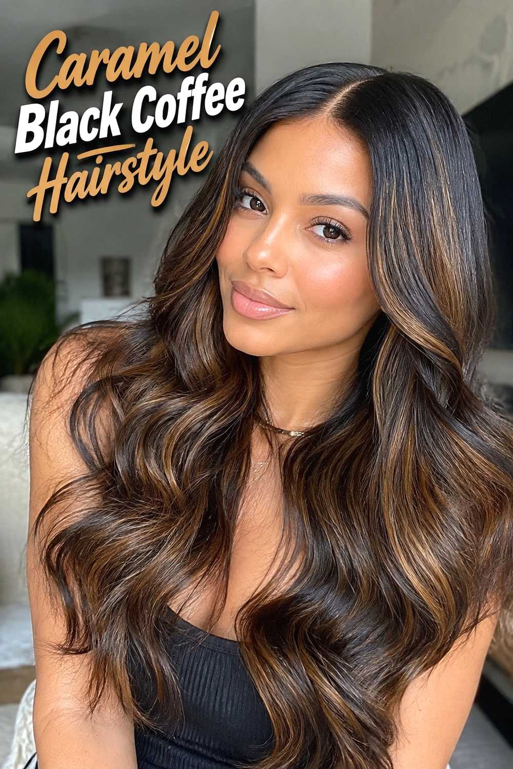 11. Caramel Black Coffee Hairstyle