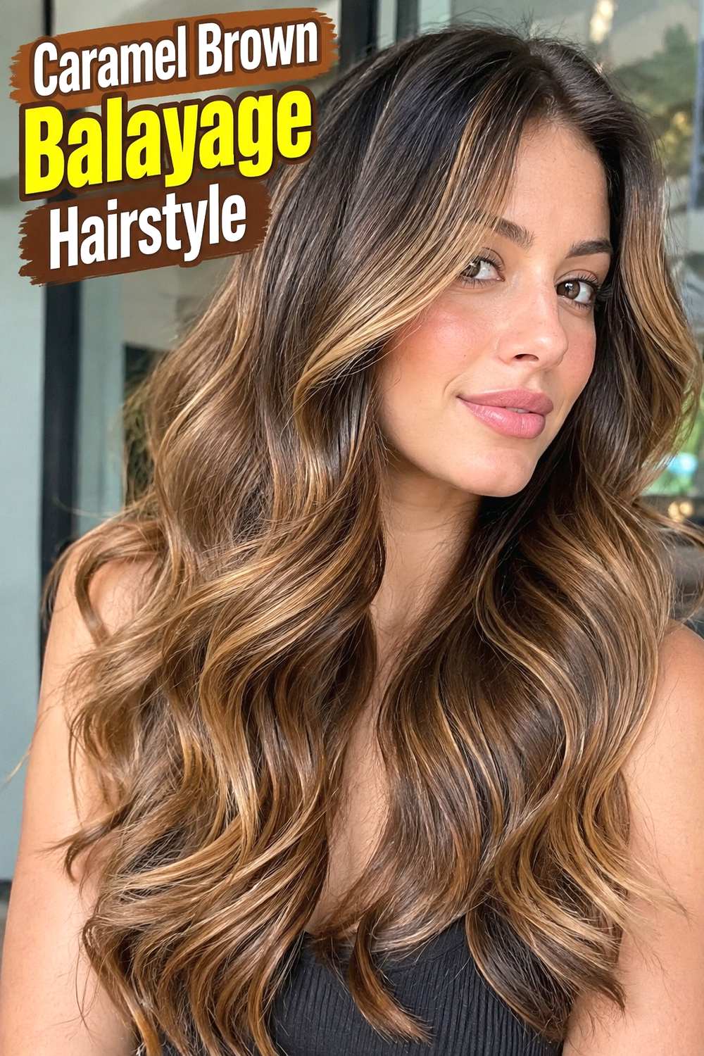 4. Caramel Brown Balayage Hairstyle