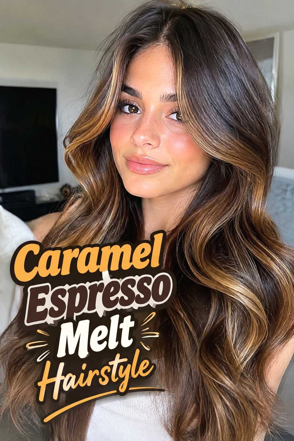 4. Caramel Espresso Melt Hairstyle
