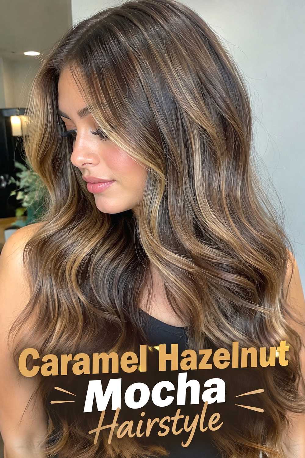 4. Caramel Hazelnut Mocha Hairstyle