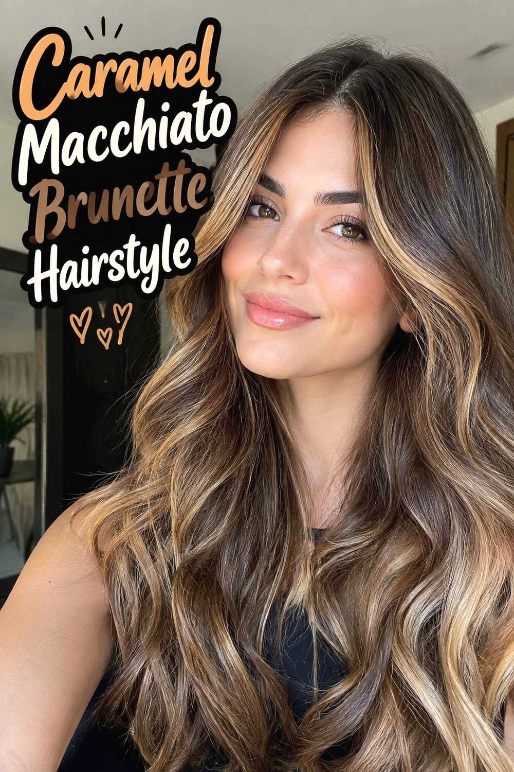 4. Caramel Macchiato Brunette Hairstyle