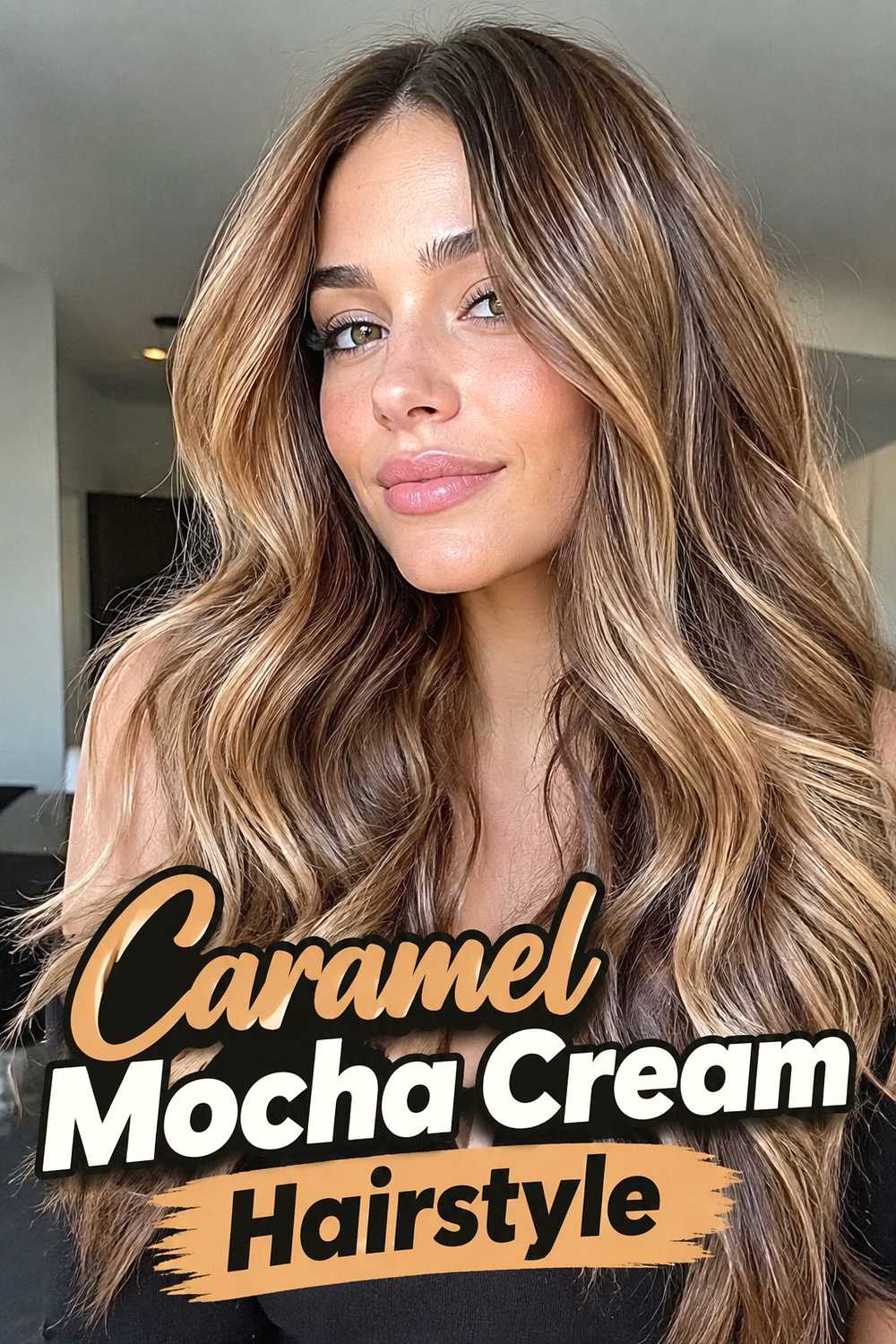 12. Caramel Mocha Cream Hairstyle