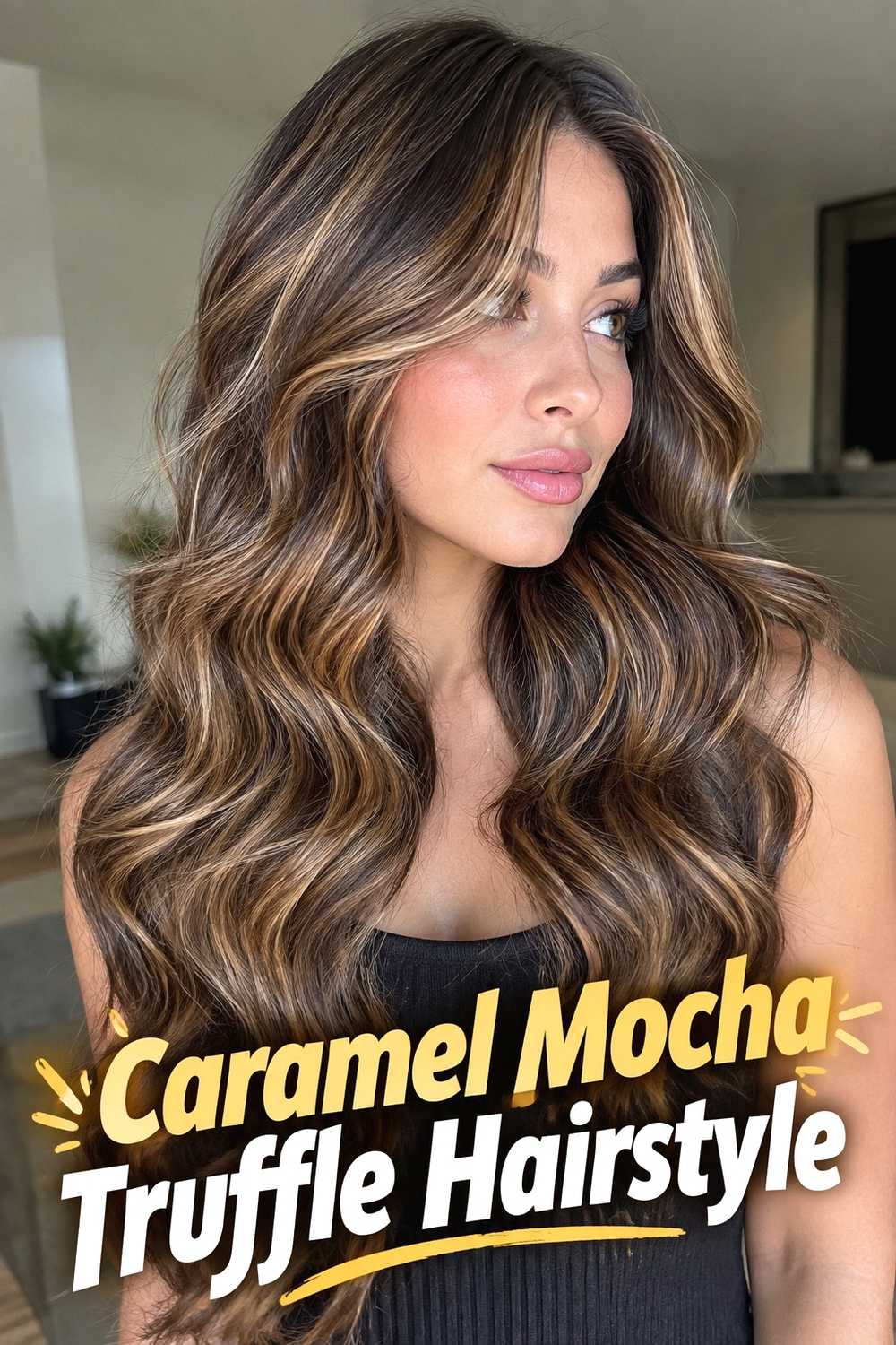 4. Caramel Mocha Truffle Hairstyle