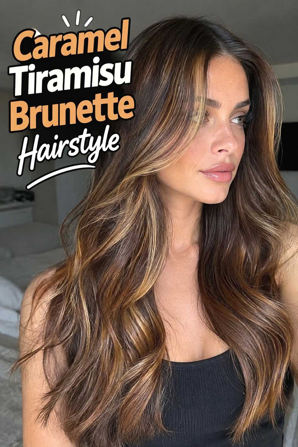 5. Caramel Tiramisu Brunette Hairstyle