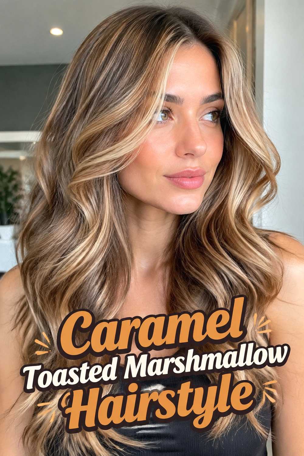 5. Caramel Toasted Marshmallow Hairstyle