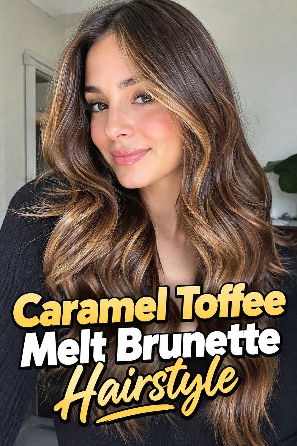 5. Caramel Toffee Melt Brunette Hairstyle