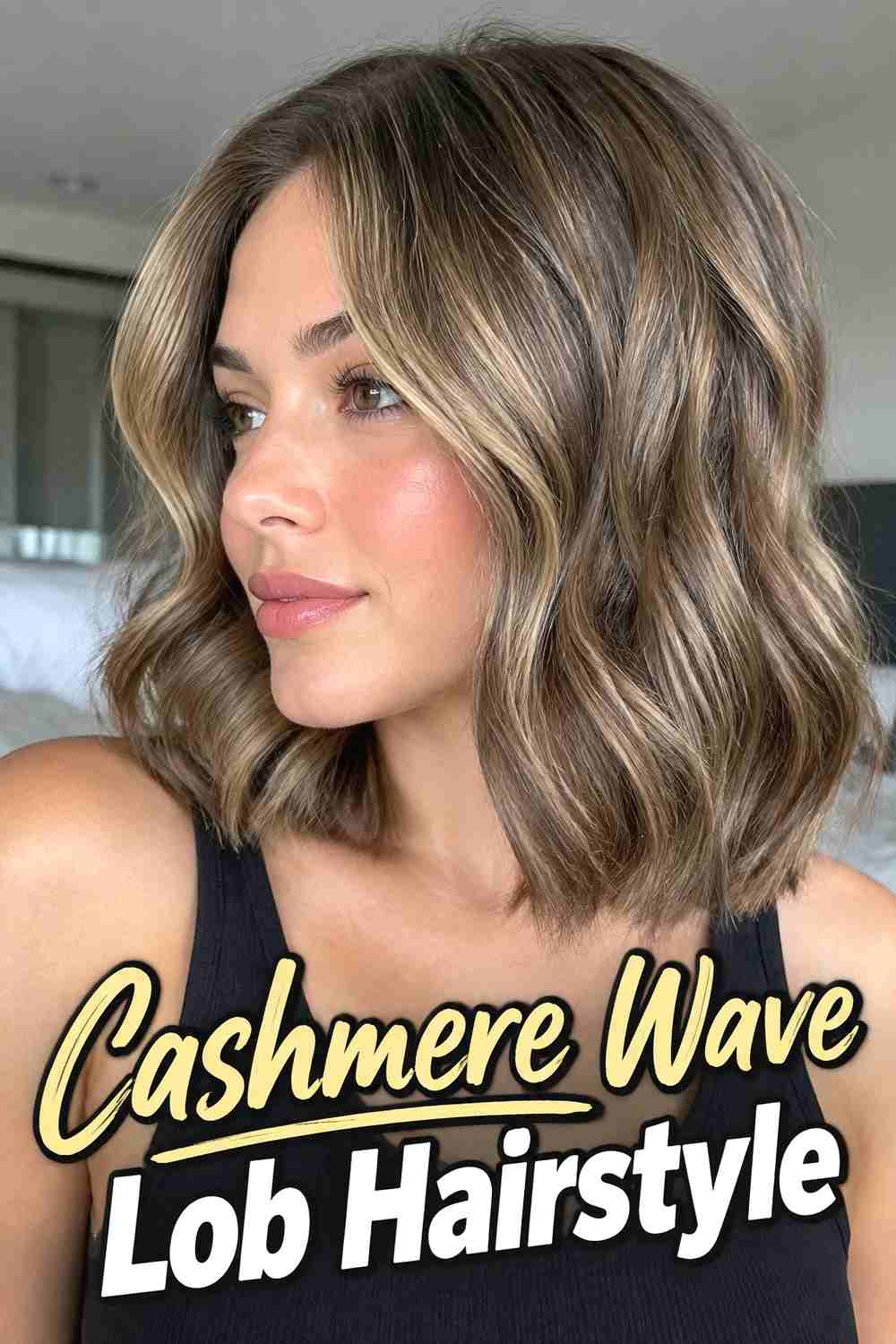 6. Cashmere Wave Lob Hairstyle