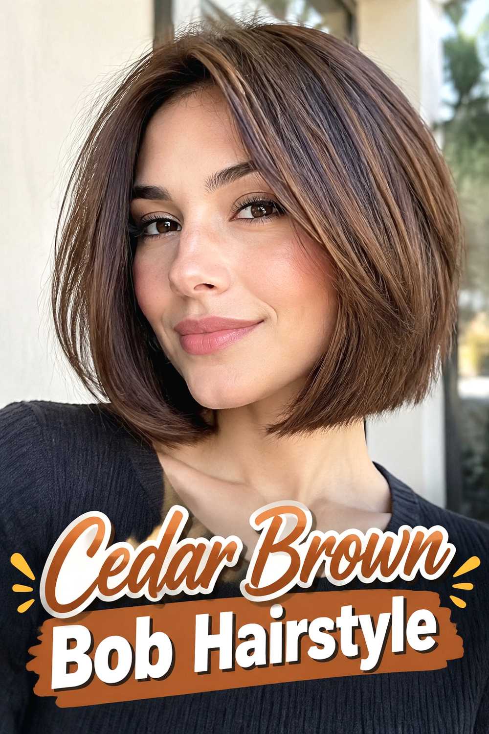 12. Cedar Brown Bob Hairstyle