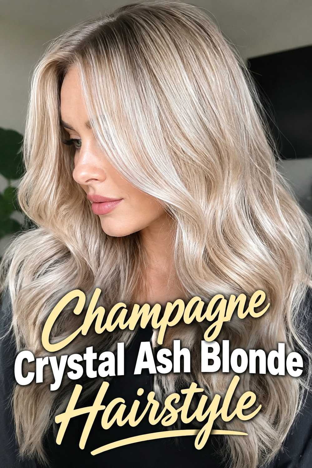 13. Champagne Crystal Ash Blonde Hairstyle