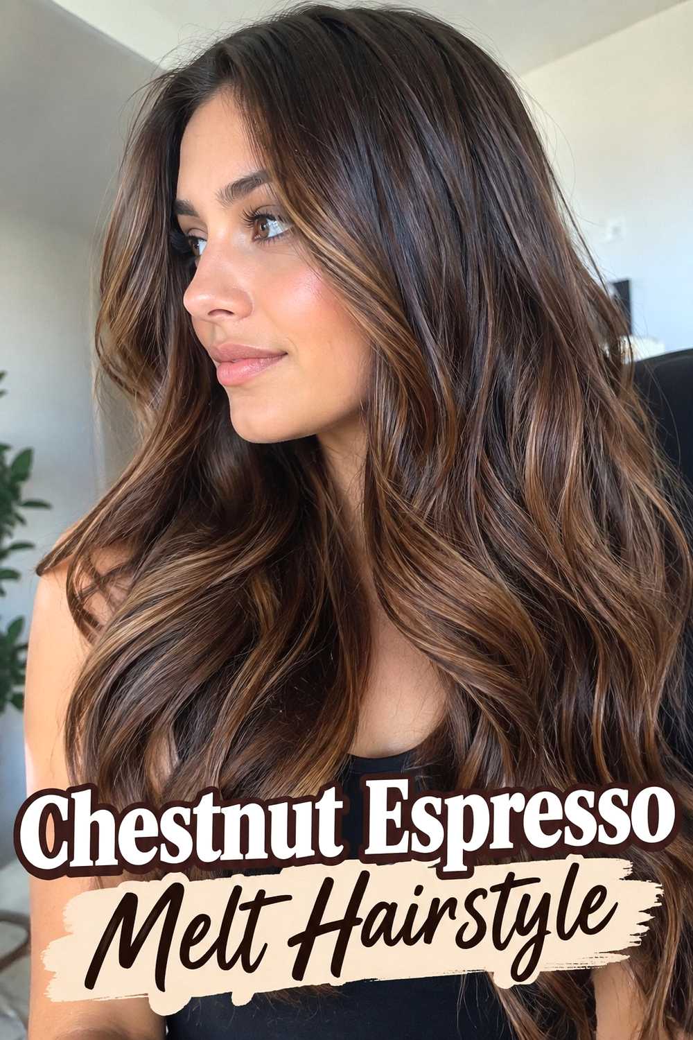 8. Chestnut Espresso Melt Hairstyle