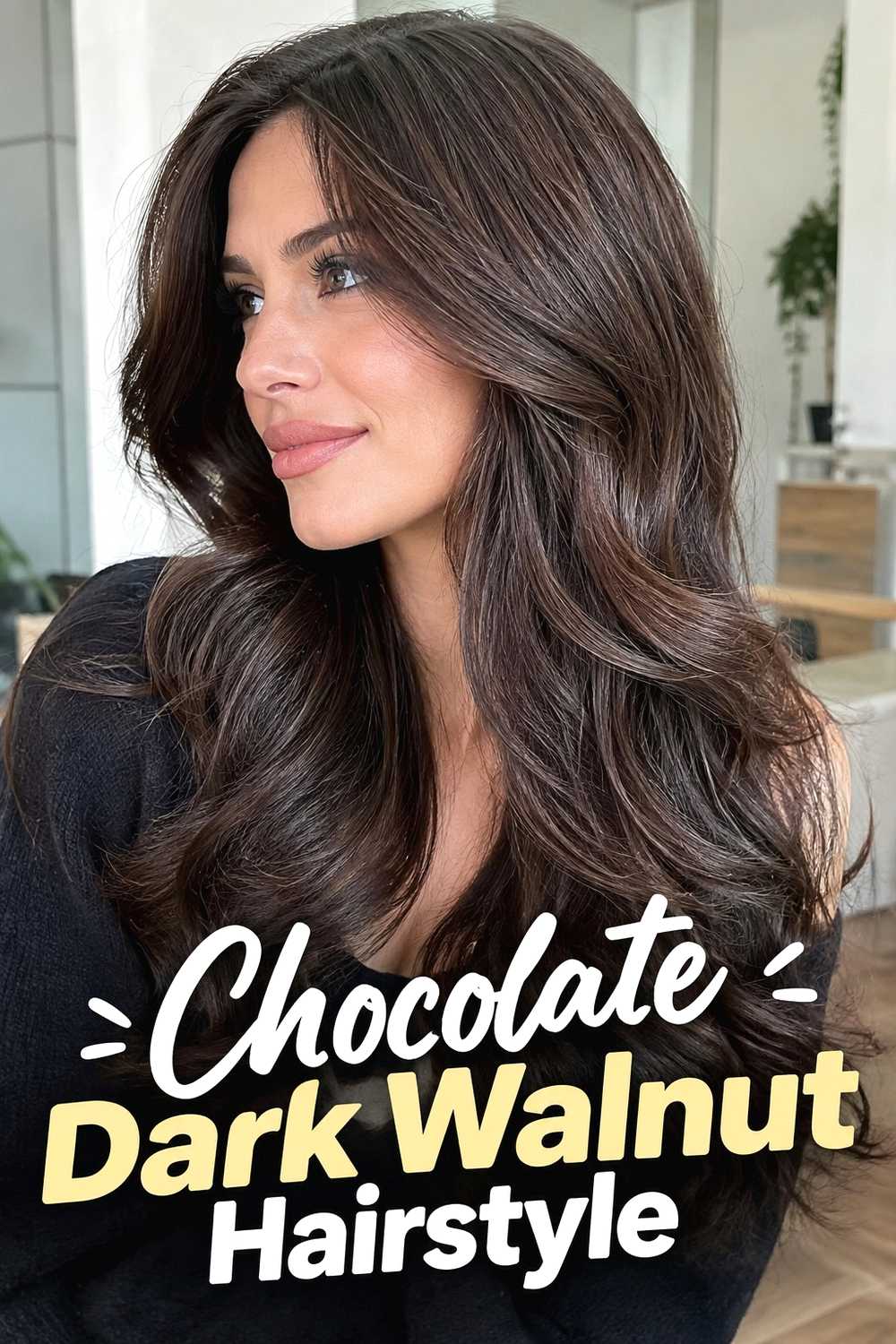 3. Chocolate Dark Walnut Hairstyle