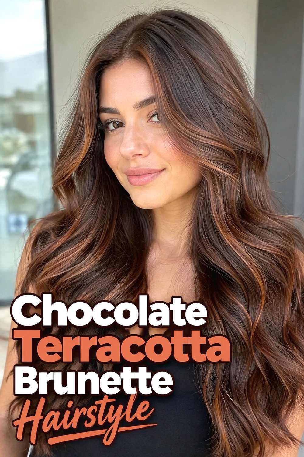 11. Chocolate Terracotta Brunette Hairstyle