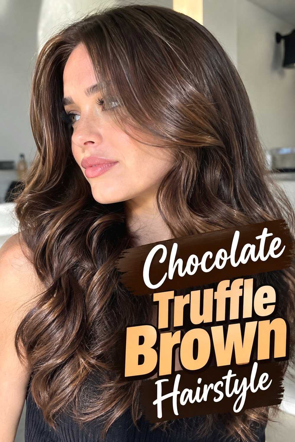 3. Chocolate Truffle Brown Hairstyle