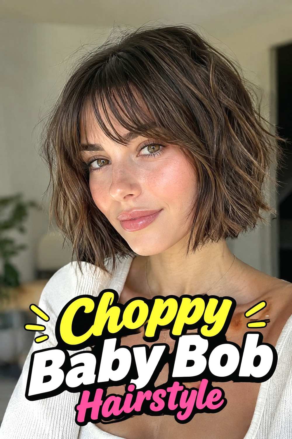 13. Choppy Baby Bob Hairstyle