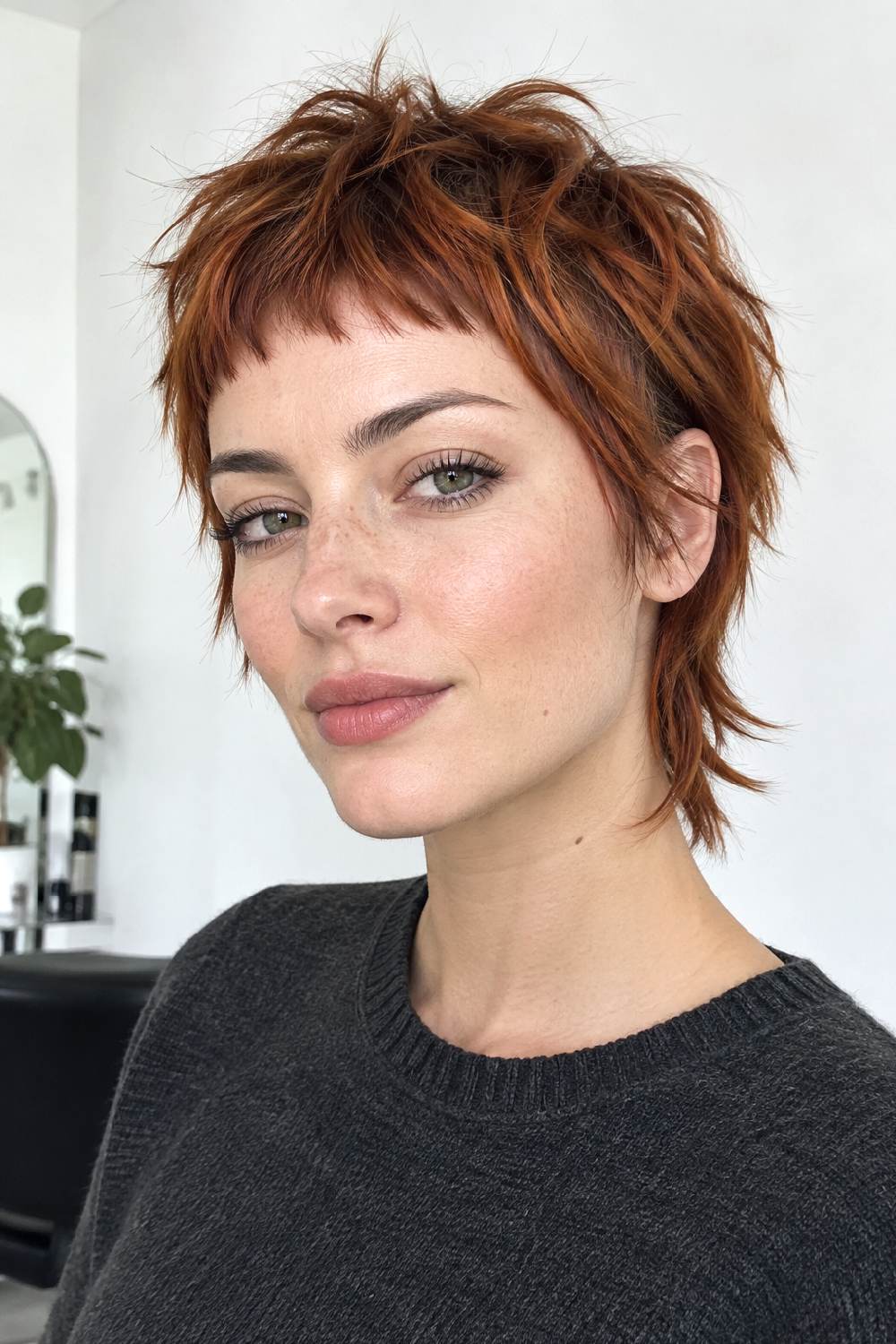 Choppy Micro-Bang Mixie Pixie Mullet Hairstyle