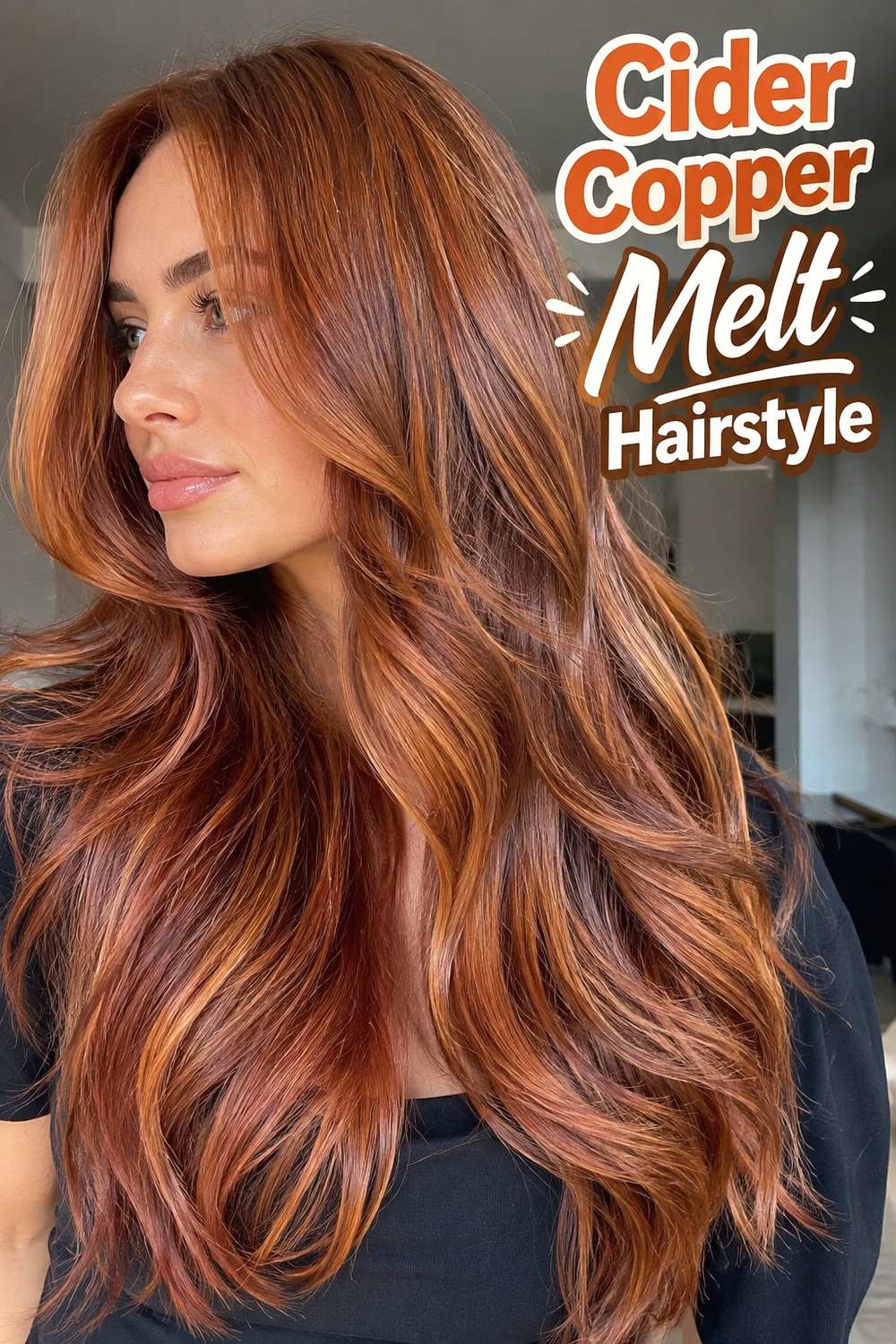 10. Cider Copper Melt Hairstyle