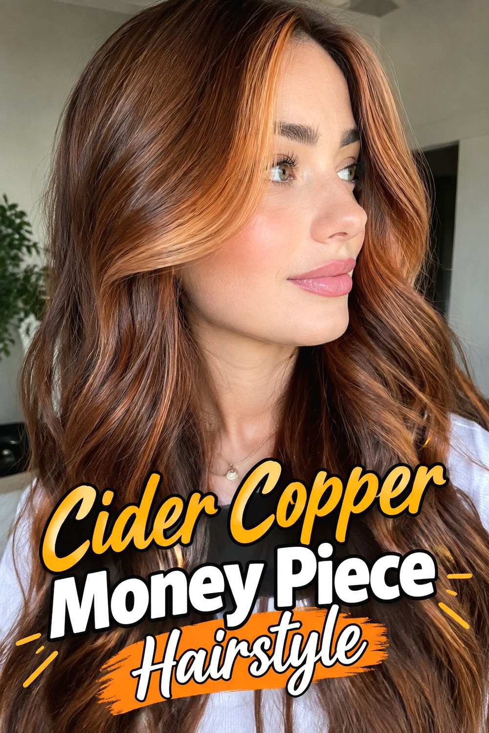 6. Cider Copper Money Piece Hairstyle