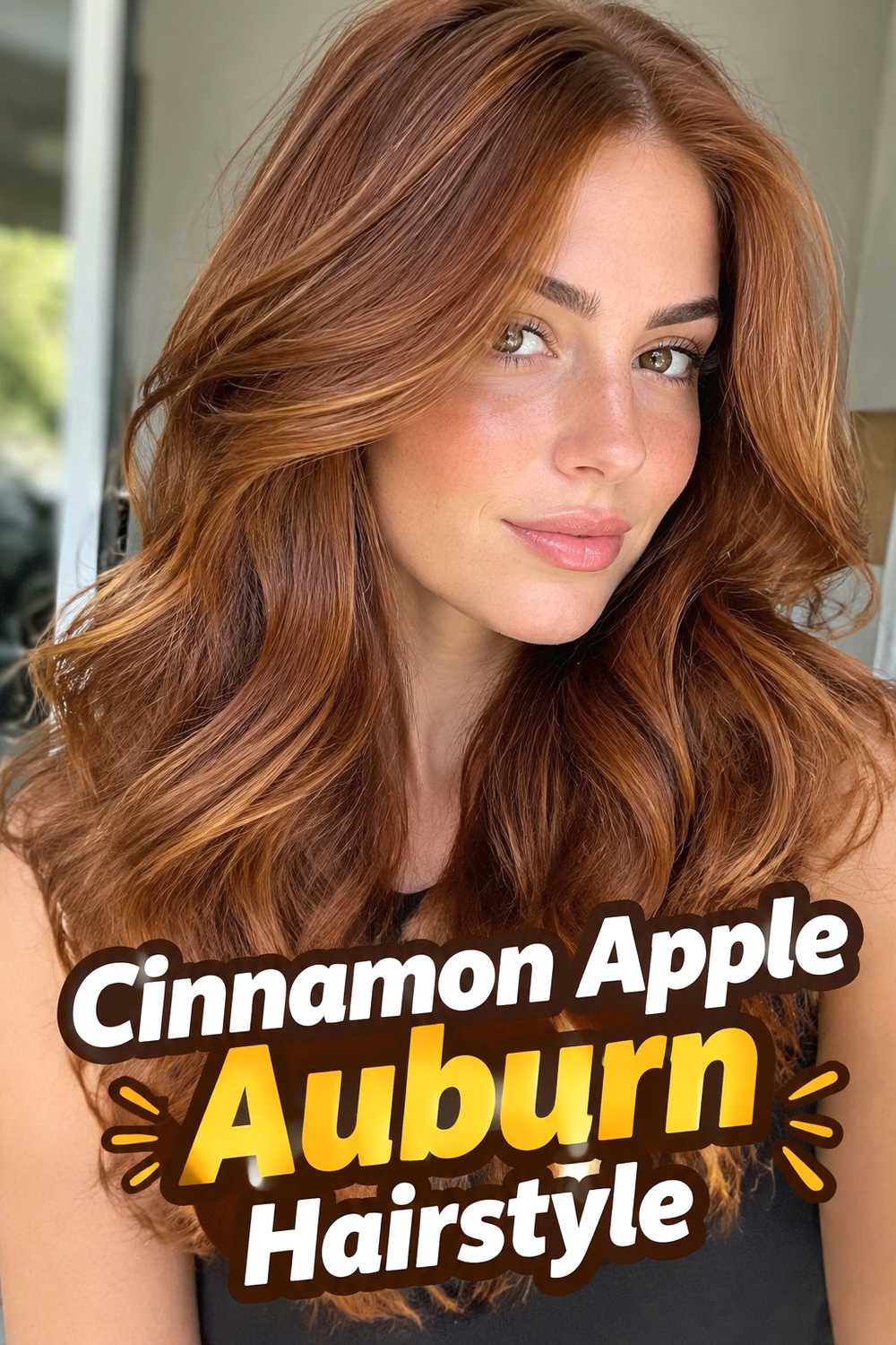 4. Cinnamon Apple Auburn Hairstyle
