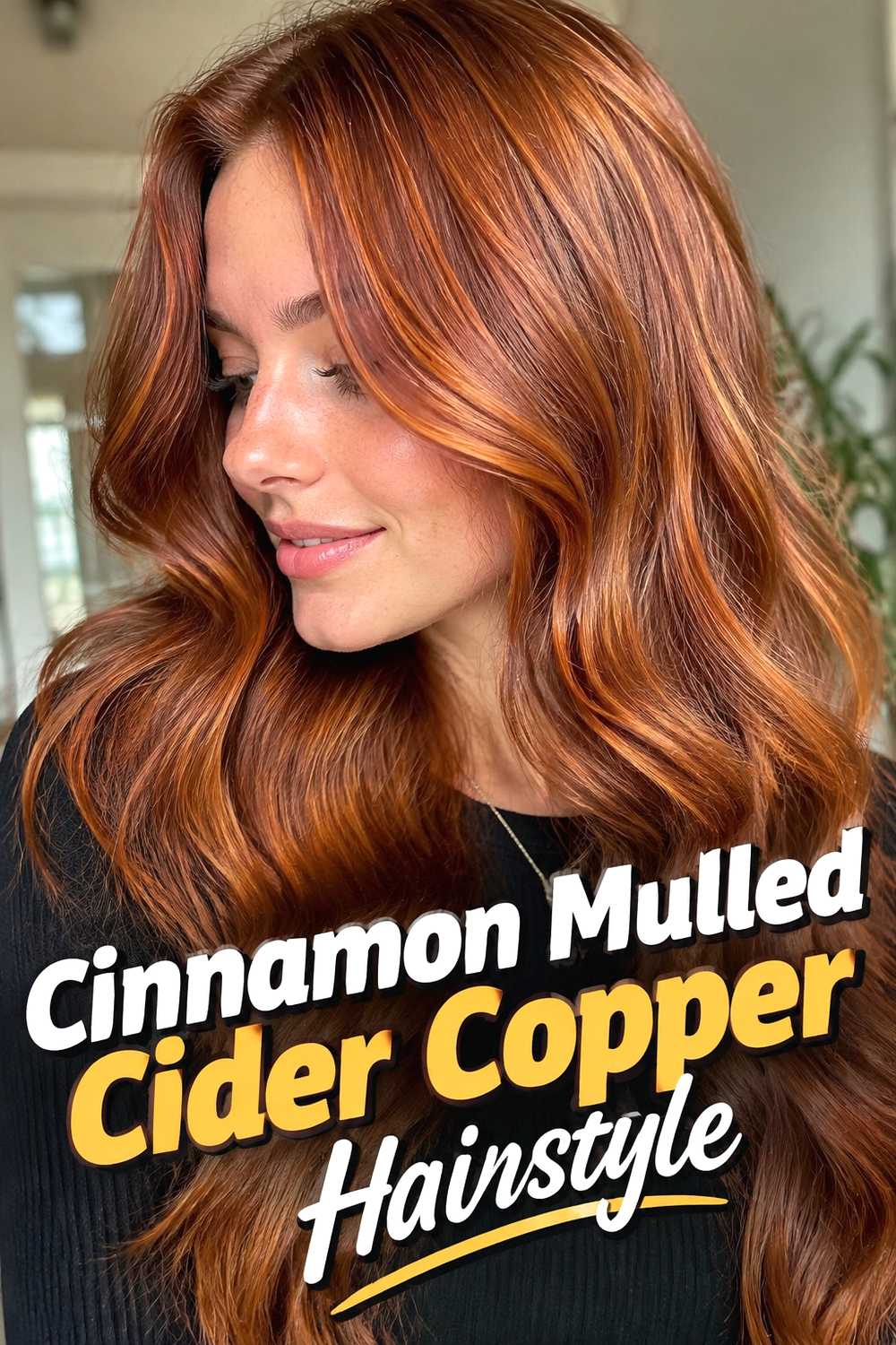 9. Cinnamon Mulled Cider Copper Hairstyle