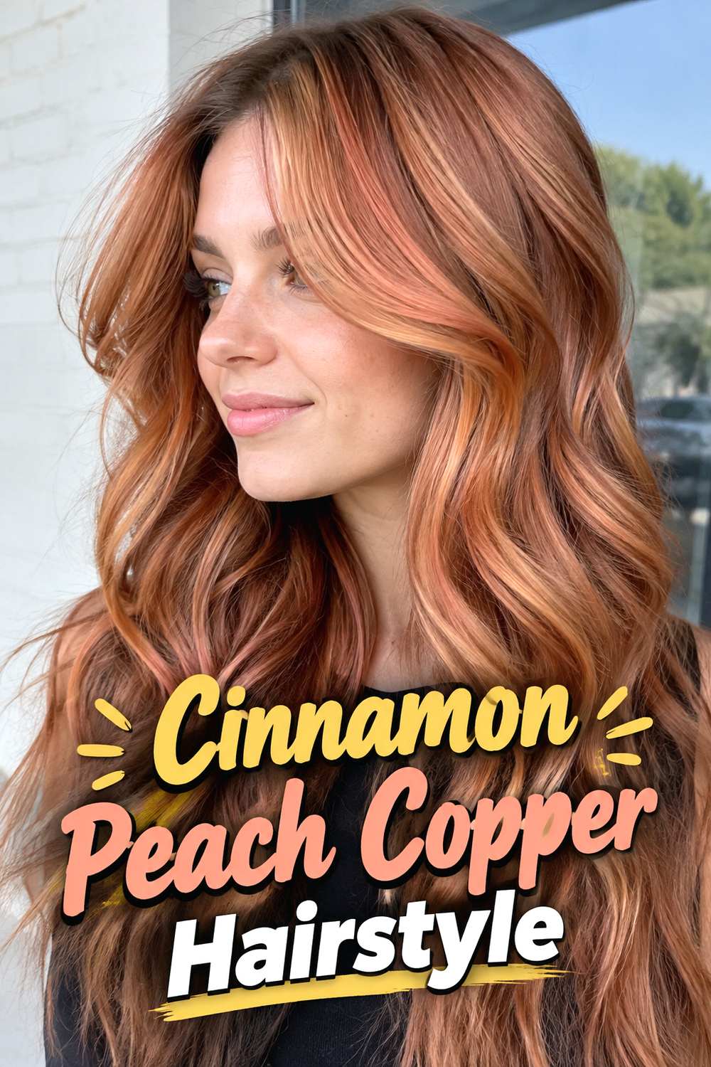 Cinnamon Peach Copper Hairstyle