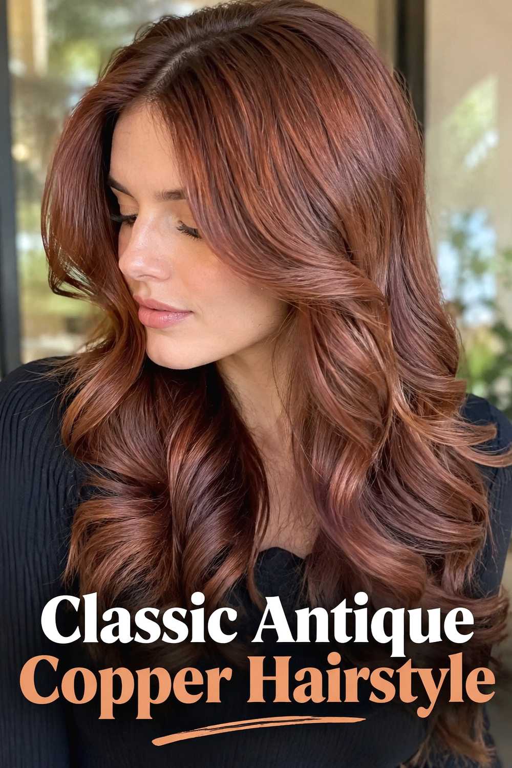 1. Classic Antique Copper Hairstyle