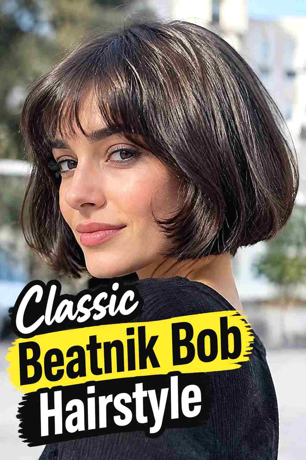 1. Classic Beatnik Bob Hairstyle