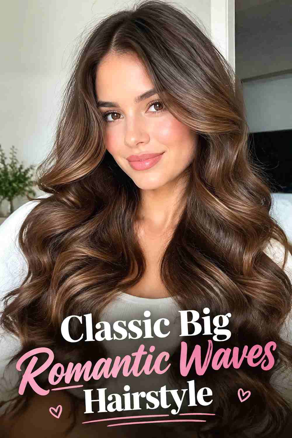 1. Classic Big Romantic Waves Hairstyle