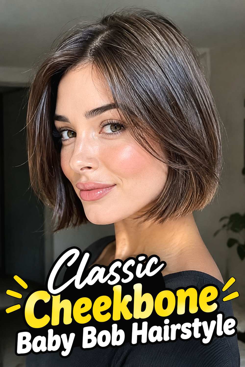Classic Cheekbone Baby Bob Hairstyle
