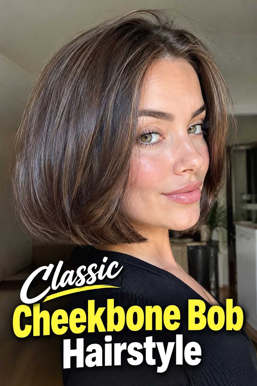 1. Classic Cheekbone Bob Hairstyle