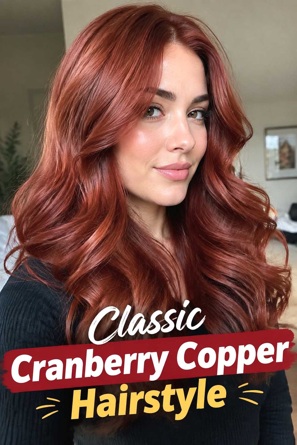 1. Classic Cranberry Copper Hairstyle