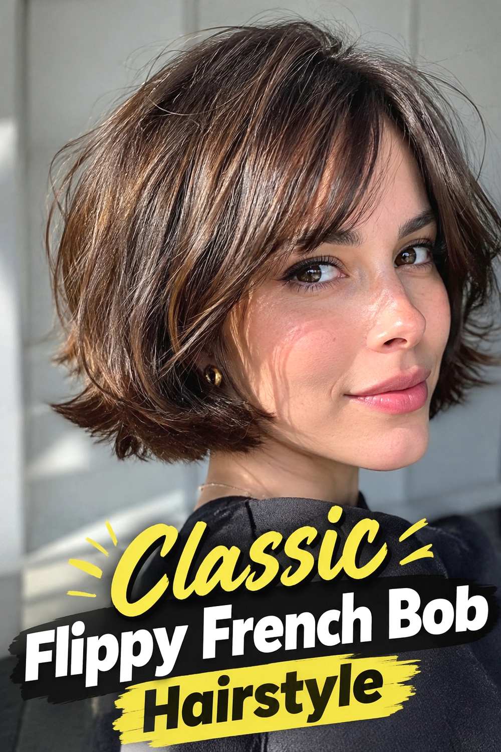 1. Classic Flippy French Bob Hairstyle