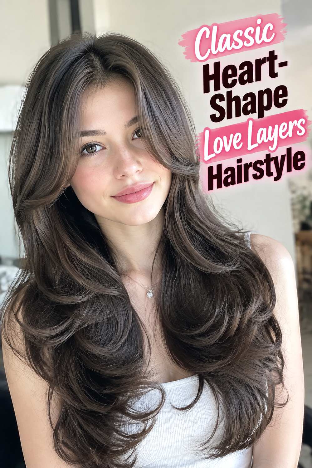 Classic Heart-Shape Love Layers Hairstyle