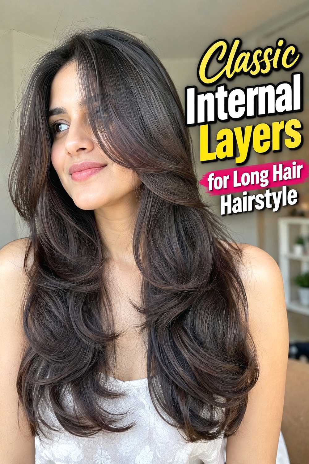 1. Classic Internal Layers For Long Hair Hairstyle