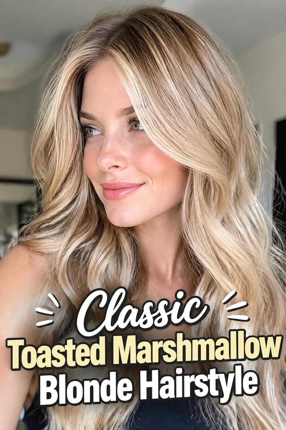 1. Classic Toasted Marshmallow Blonde Hairstyle