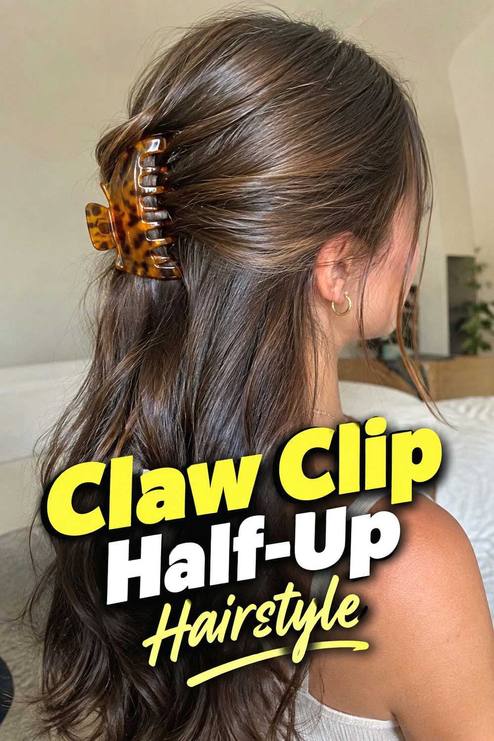 8. Claw Clip Half Up Hairstyle