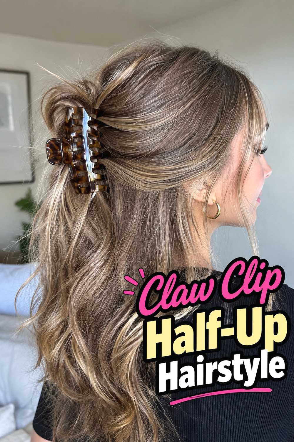 5. Claw Clip Half Up Hairstyle