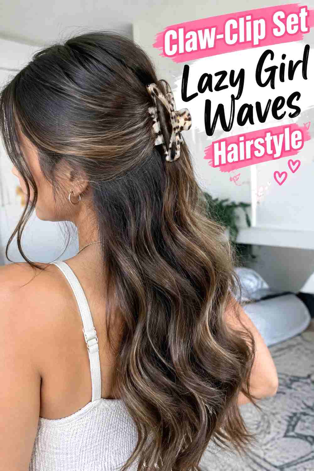 11. Claw Clip Set Lazy Girl Waves Hairstyle