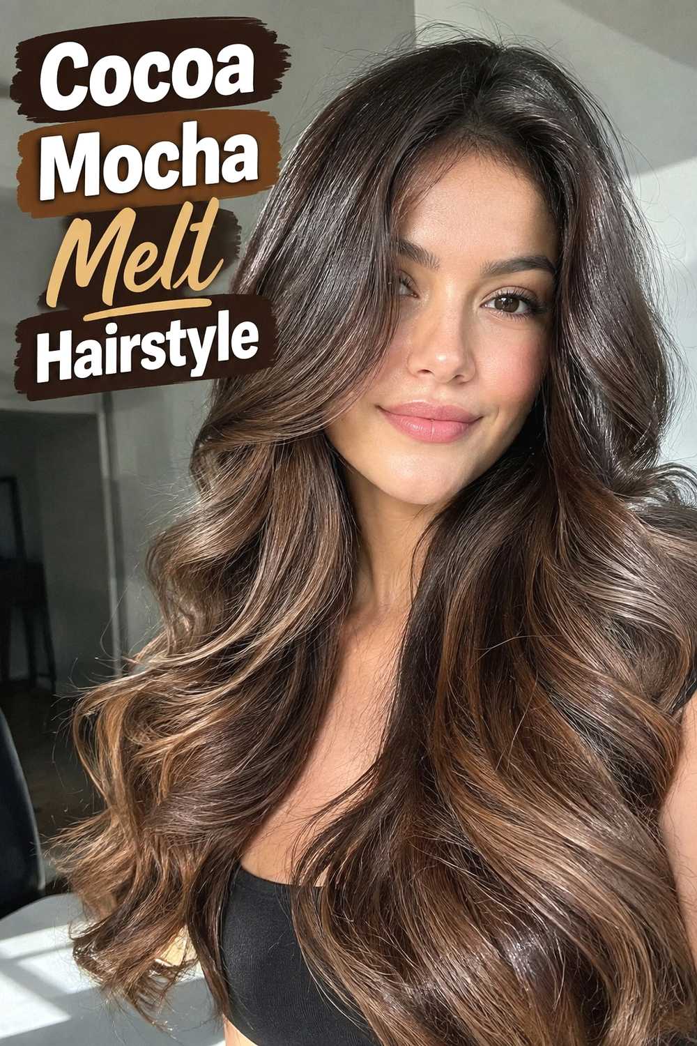 6. Cocoa Mocha Melt Hairstyle