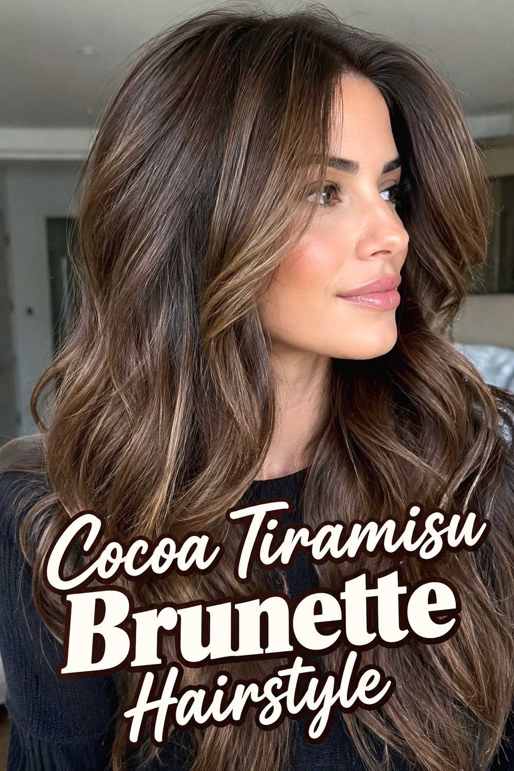 3. Cocoa Tiramisu Brunette Hairstyle