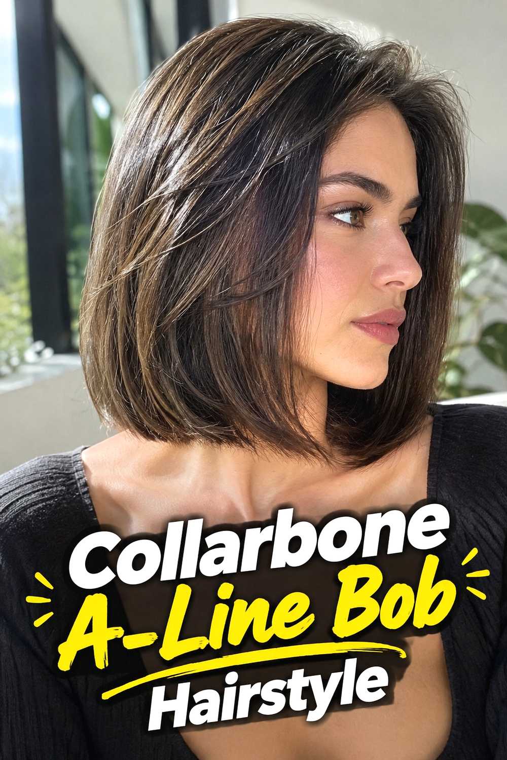 15. Collarbone A Line Bob Hairstyle