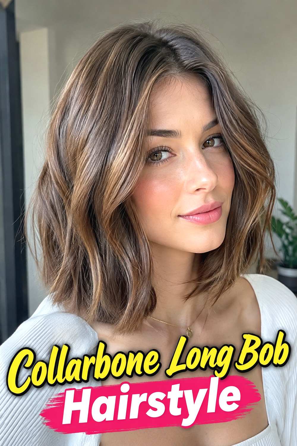 8. Collarbone Long Bob Hairstyle