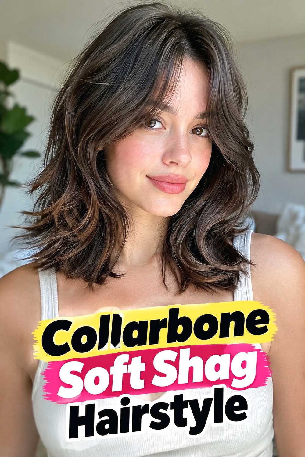 3. Collarbone Soft Shag Hairstyle